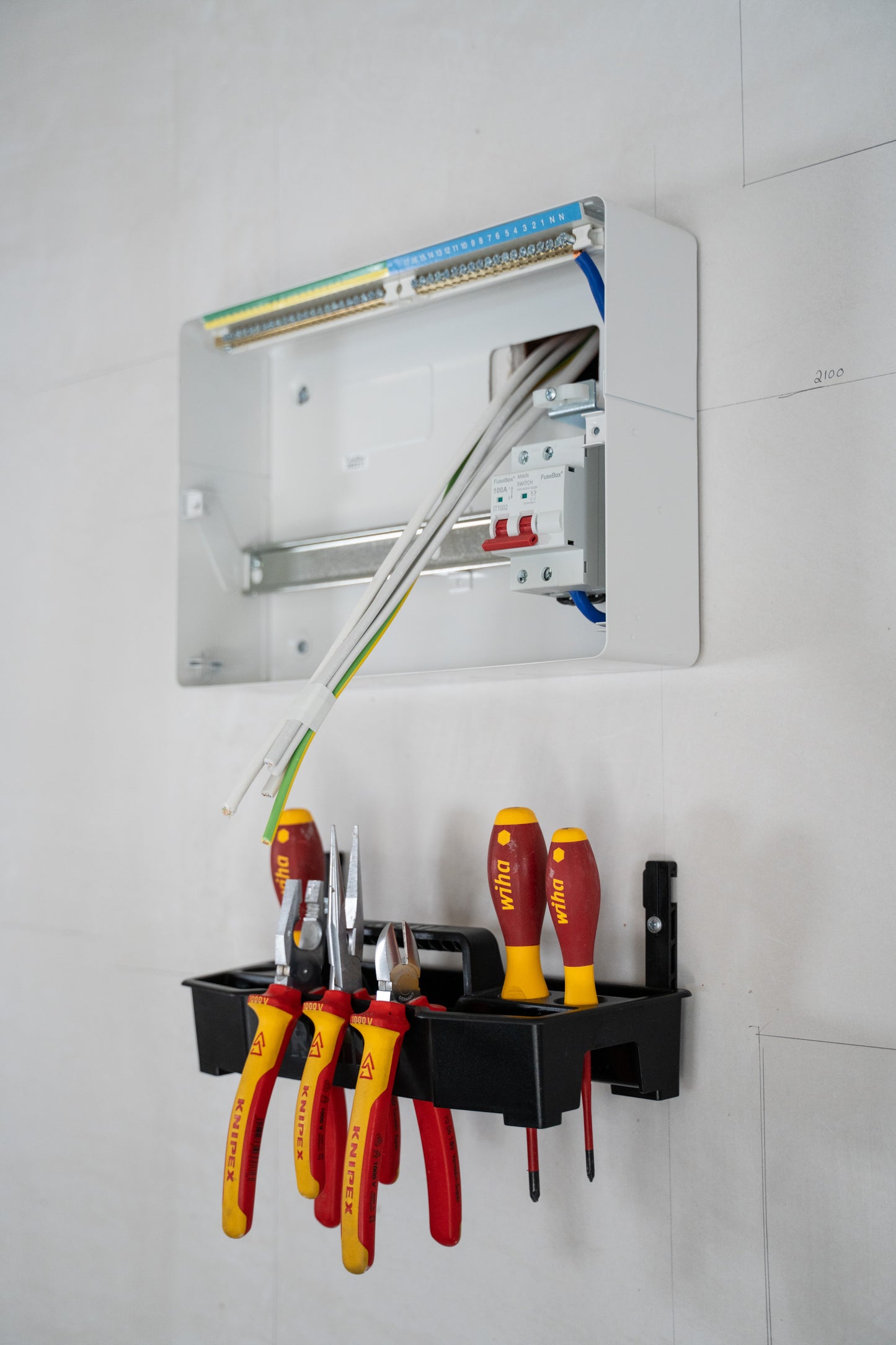 Electricians Mounted Tool Tray